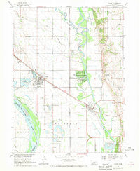Valley Nebraska Historical topographic map, 1:24000 scale, 7.5 X 7.5 Minute, Year 1968