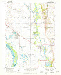 Valley Nebraska Historical topographic map, 1:24000 scale, 7.5 X 7.5 Minute, Year 1968