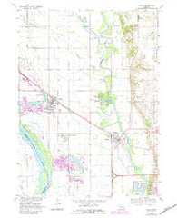 Valley Nebraska Historical topographic map, 1:24000 scale, 7.5 X 7.5 Minute, Year 1968