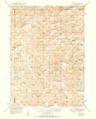 Velma Nebraska Historical topographic map, 1:62500 scale, 15 X 15 Minute, Year 1950