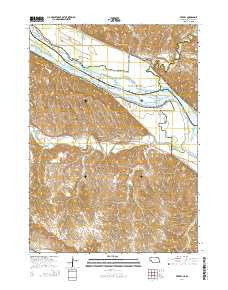 Verdel Nebraska Current topographic map, 1:24000 scale, 7.5 X 7.5 Minute, Year 2014