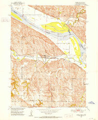 Verdel Nebraska Historical topographic map, 1:24000 scale, 7.5 X 7.5 Minute, Year 1950