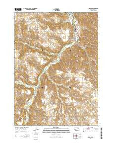 Verdigre Nebraska Current topographic map, 1:24000 scale, 7.5 X 7.5 Minute, Year 2014