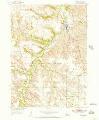 Verdigre Nebraska Historical topographic map, 1:24000 scale, 7.5 X 7.5 Minute, Year 1954
