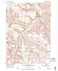 Verdigre Nebraska Historical topographic map, 1:24000 scale, 7.5 X 7.5 Minute, Year 1954