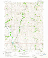 Verdon Nebraska Historical topographic map, 1:24000 scale, 7.5 X 7.5 Minute, Year 1966