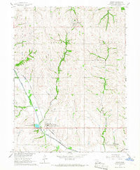Verdon Nebraska Historical topographic map, 1:24000 scale, 7.5 X 7.5 Minute, Year 1966