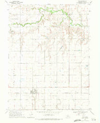 Waco Nebraska Historical topographic map, 1:24000 scale, 7.5 X 7.5 Minute, Year 1969