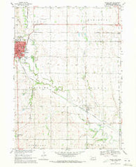 Wahoo East Nebraska Historical topographic map, 1:24000 scale, 7.5 X 7.5 Minute, Year 1969