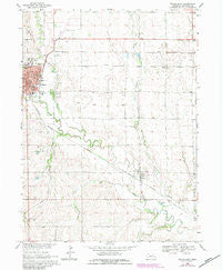 Wahoo East Nebraska Historical topographic map, 1:24000 scale, 7.5 X 7.5 Minute, Year 1969