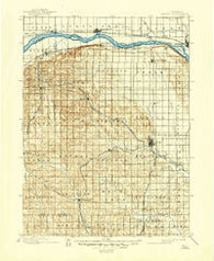 Wahoo Nebraska Historical topographic map, 1:125000 scale, 30 X 30 Minute, Year 1899