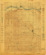 Wahoo Nebraska Historical topographic map, 1:125000 scale, 30 X 30 Minute, Year 1899