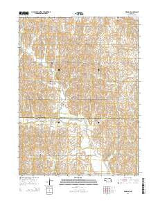 Wahoo SE Nebraska Current topographic map, 1:24000 scale, 7.5 X 7.5 Minute, Year 2014