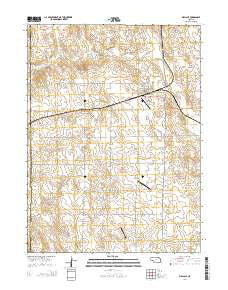 Wallace Nebraska Current topographic map, 1:24000 scale, 7.5 X 7.5 Minute, Year 2014