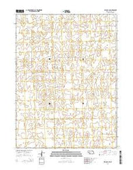 Wallace NE Nebraska Current topographic map, 1:24000 scale, 7.5 X 7.5 Minute, Year 2014