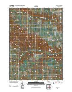 Walnut Nebraska Historical topographic map, 1:24000 scale, 7.5 X 7.5 Minute, Year 2011