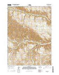 Walnut Nebraska Current topographic map, 1:24000 scale, 7.5 X 7.5 Minute, Year 2014