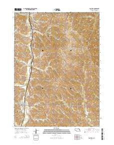 Walthill Nebraska Current topographic map, 1:24000 scale, 7.5 X 7.5 Minute, Year 2014