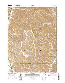 Walthill SW Nebraska Current topographic map, 1:24000 scale, 7.5 X 7.5 Minute, Year 2014