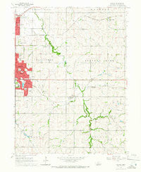 Walton Nebraska Historical topographic map, 1:24000 scale, 7.5 X 7.5 Minute, Year 1964