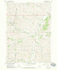 Waterbury Nebraska Historical topographic map, 1:24000 scale, 7.5 X 7.5 Minute, Year 1967