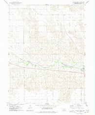 Wauneta West Nebraska Historical topographic map, 1:24000 scale, 7.5 X 7.5 Minute, Year 1974