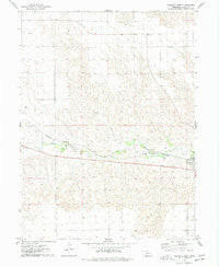Wauneta West Nebraska Historical topographic map, 1:24000 scale, 7.5 X 7.5 Minute, Year 1974