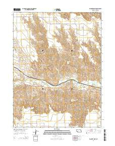 Wauneta West Nebraska Current topographic map, 1:24000 scale, 7.5 X 7.5 Minute, Year 2014