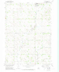 Wausa Nebraska Historical topographic map, 1:24000 scale, 7.5 X 7.5 Minute, Year 1971