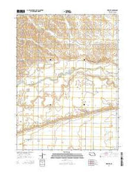 Webster Nebraska Current topographic map, 1:24000 scale, 7.5 X 7.5 Minute, Year 2014