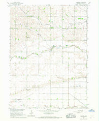 Webster Nebraska Historical topographic map, 1:24000 scale, 7.5 X 7.5 Minute, Year 1966