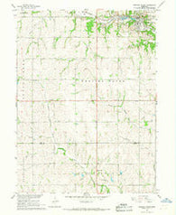 Weeping Water Nebraska Historical topographic map, 1:24000 scale, 7.5 X 7.5 Minute, Year 1966