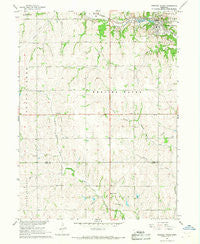 Weeping Water Nebraska Historical topographic map, 1:24000 scale, 7.5 X 7.5 Minute, Year 1966