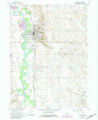 West Point Nebraska Historical topographic map, 1:24000 scale, 7.5 X 7.5 Minute, Year 1966