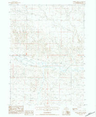 Whistle Creek NE Nebraska Historical topographic map, 1:24000 scale, 7.5 X 7.5 Minute, Year 1983
