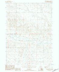 Whistle Creek NE Nebraska Historical topographic map, 1:24000 scale, 7.5 X 7.5 Minute, Year 1983