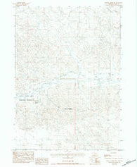 Whistle Creek NW Nebraska Historical topographic map, 1:24000 scale, 7.5 X 7.5 Minute, Year 1983