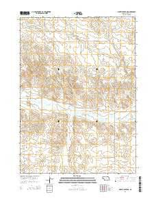 Whistle Creek NE Nebraska Current topographic map, 1:24000 scale, 7.5 X 7.5 Minute, Year 2014