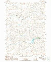 Whitman Nebraska Historical topographic map, 1:24000 scale, 7.5 X 7.5 Minute, Year 1987