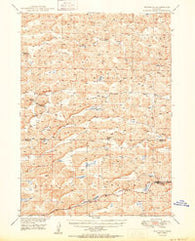 Whitman Nebraska Historical topographic map, 1:62500 scale, 15 X 15 Minute, Year 1950
