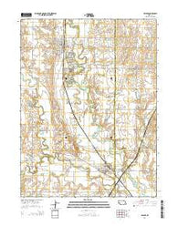 Wilber Nebraska Current topographic map, 1:24000 scale, 7.5 X 7.5 Minute, Year 2014