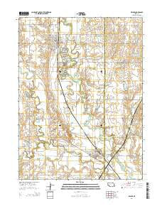 Wilber Nebraska Current topographic map, 1:24000 scale, 7.5 X 7.5 Minute, Year 2014