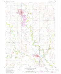 Wilber Nebraska Historical topographic map, 1:24000 scale, 7.5 X 7.5 Minute, Year 1957