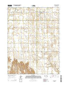 Wilcox Nebraska Current topographic map, 1:24000 scale, 7.5 X 7.5 Minute, Year 2014