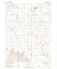 Wilcox Nebraska Historical topographic map, 1:24000 scale, 7.5 X 7.5 Minute, Year 1970