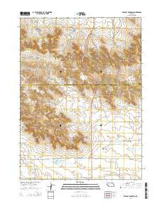 Wildcat Mountain Nebraska Current topographic map, 1:24000 scale, 7.5 X 7.5 Minute, Year 2014