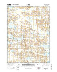 Willow Lake Nebraska Current topographic map, 1:24000 scale, 7.5 X 7.5 Minute, Year 2014
