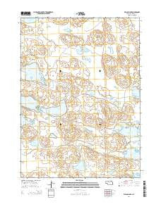 Willow Lake Nebraska Current topographic map, 1:24000 scale, 7.5 X 7.5 Minute, Year 2014