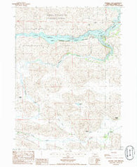 Windmill Lake Nebraska Historical topographic map, 1:24000 scale, 7.5 X 7.5 Minute, Year 1985
