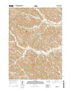 Winside Nebraska Current topographic map, 1:24000 scale, 7.5 X 7.5 Minute, Year 2014
